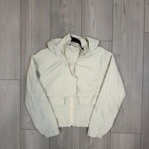 Lululemon Always Effortless Jacket Filament Beige Hooded Windbreaker Size 2